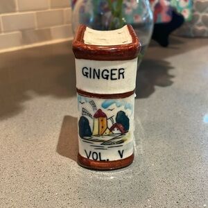 Vintage Japanese Spice Jar Ginger
